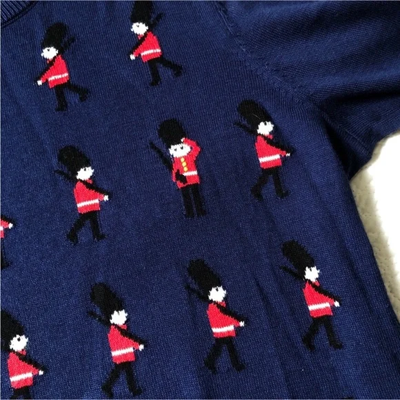 CUTE Ugly Christmas Sweater with Toy Soldiers London Nutcracker by Talbots - Picture 11 of 16